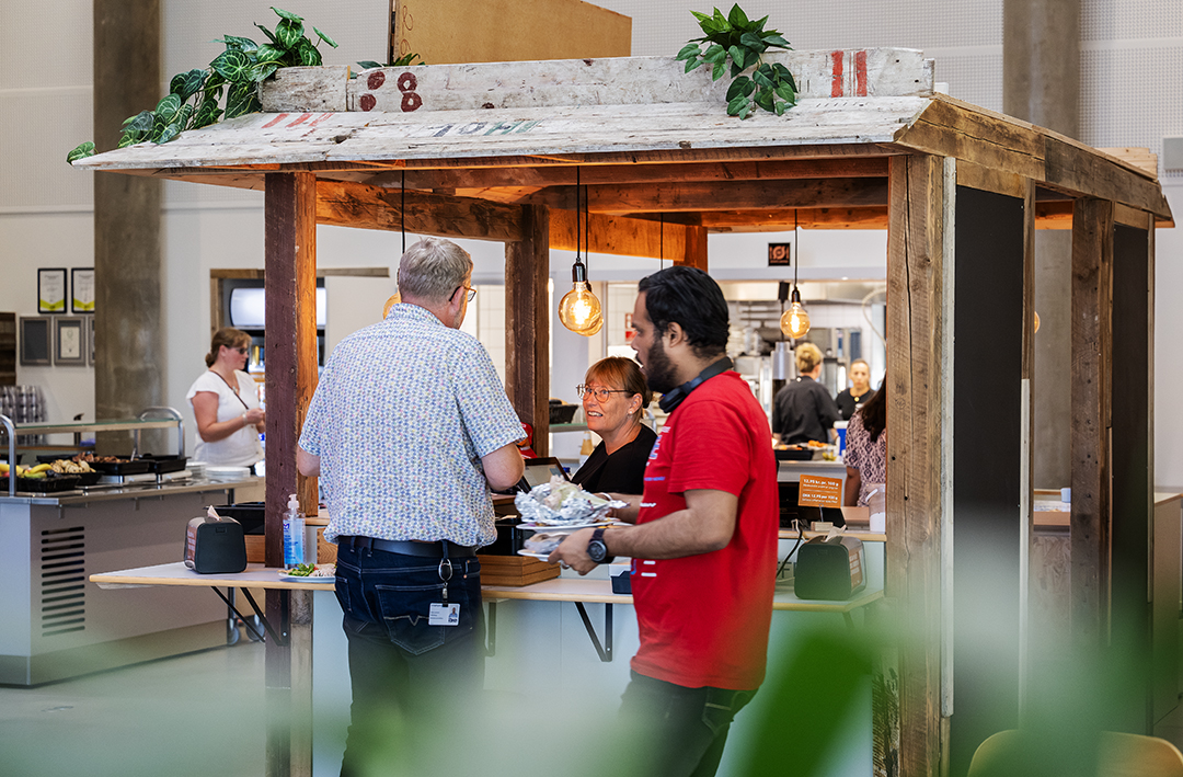 Stemningsfoto fra den nye kantine