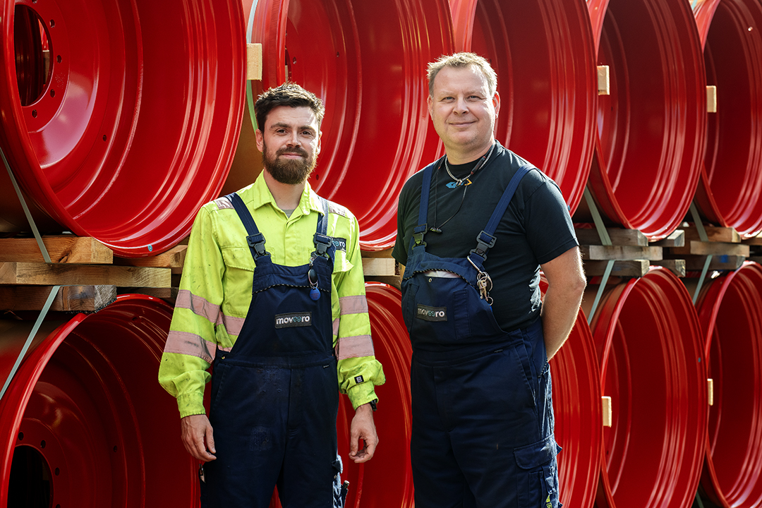 Foto af Philipp og Lars udenfor