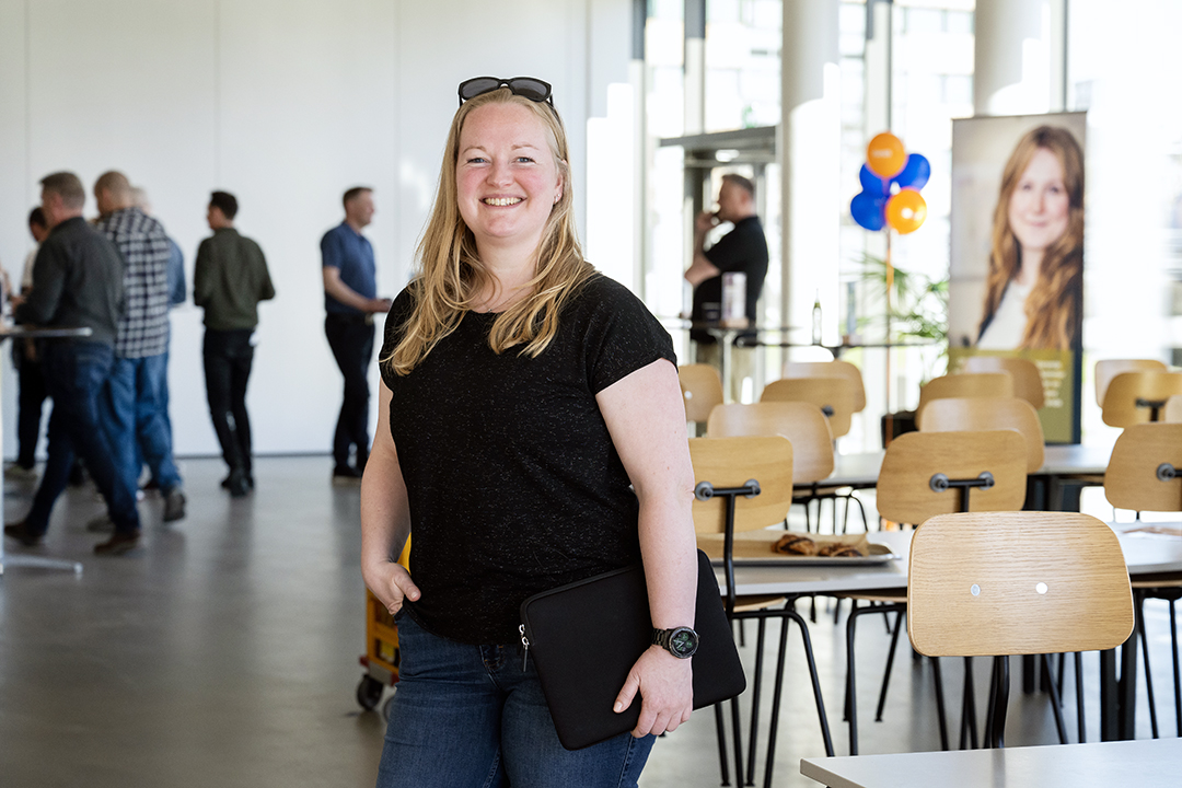 Foto af Helene, der deltog i Forskningens Døgn