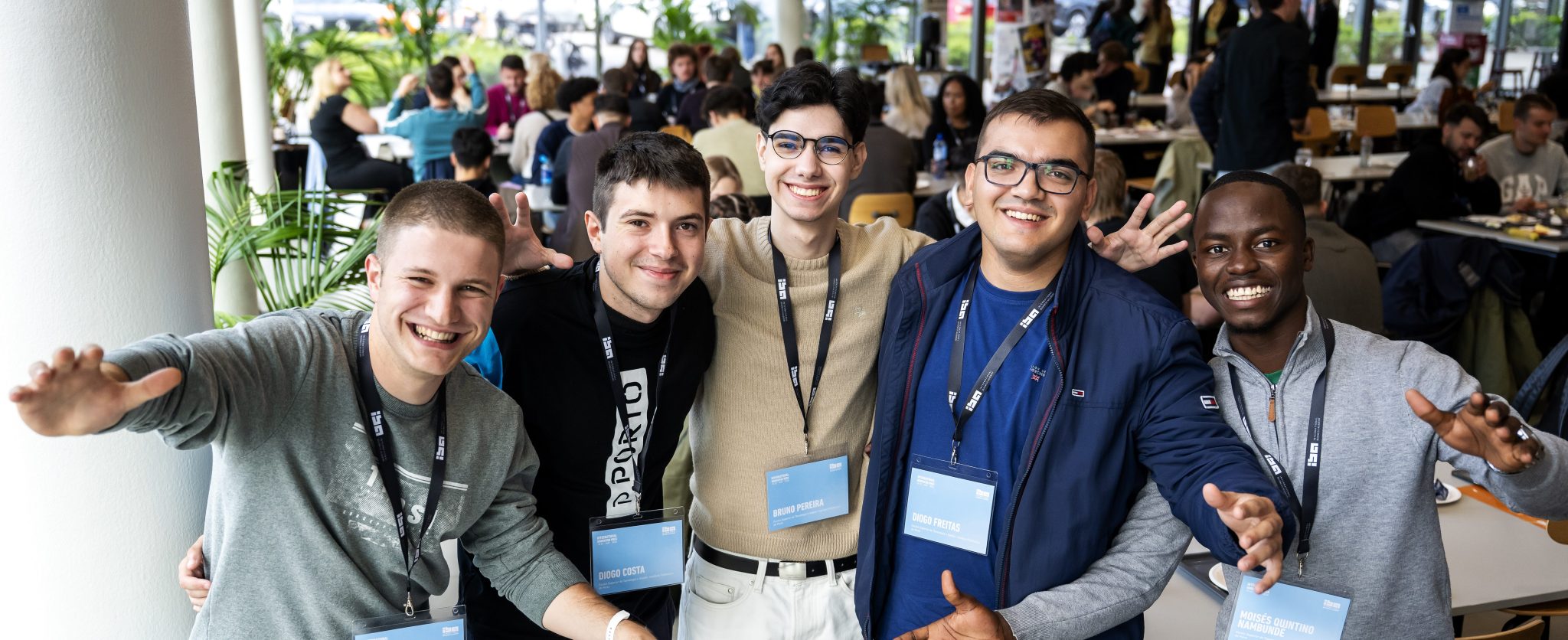 Bruno from Portugal is meeting new friends at the IBA